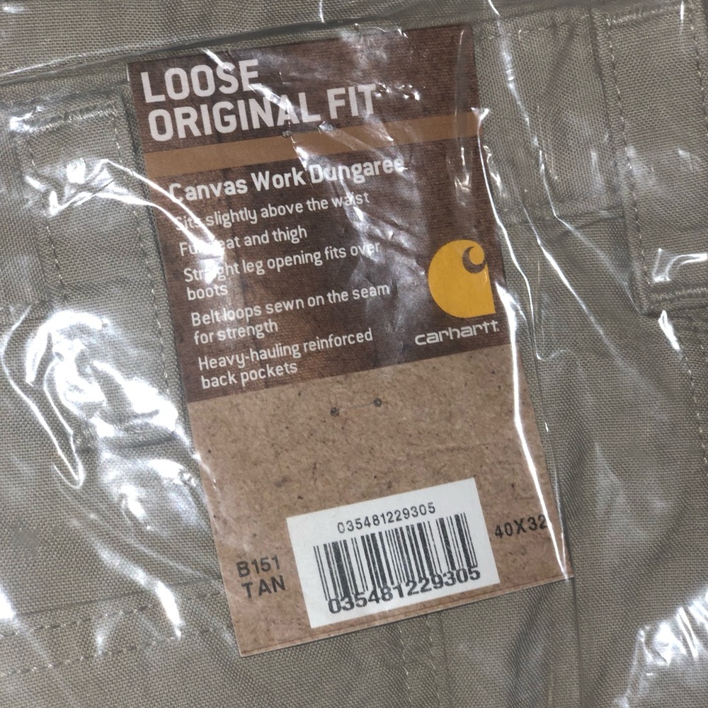 Canvas Work Dungarees Loose Original Fit